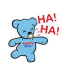 Teenytiny Blue Bear Cute（個別スタンプ：5）