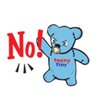 Teenytiny Blue Bear Cute（個別スタンプ：12）