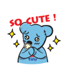 Teenytiny Blue Bear Cute（個別スタンプ：28）