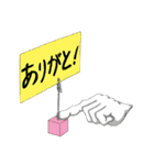 よく使う日常会話のシンプル伝言板（個別スタンプ：37）