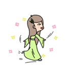 Little Green Girl（個別スタンプ：5）