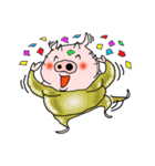 あえて豚をかぶる人（個別スタンプ：6）