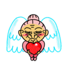 天使のピンクおばあちゃん（個別スタンプ：14）