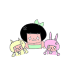 Kokeshi dolls and his friends（個別スタンプ：17）