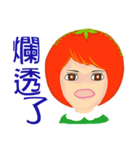 Tomato playful girl ( 3 )（個別スタンプ：3）