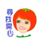 Tomato playful girl ( 3 )（個別スタンプ：13）