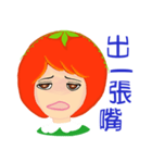 Tomato playful girl ( 3 )（個別スタンプ：16）