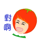 Tomato playful girl ( 3 )（個別スタンプ：40）