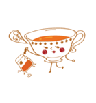 Tea Lady and a cute pet（個別スタンプ：1）