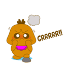 Cute Baby Brown Monster（個別スタンプ：18）