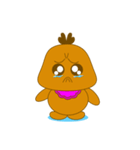 Cute Baby Brown Monster（個別スタンプ：21）