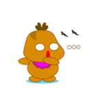 Cute Baby Brown Monster（個別スタンプ：24）