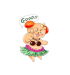 アロハ ワンダーちゃん（個別スタンプ：1）