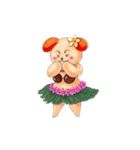 アロハ ワンダーちゃん（個別スタンプ：4）
