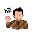 Indonesian Batik Guy（個別スタンプ：1）