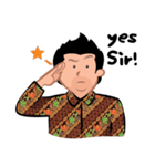 Indonesian Batik Guy（個別スタンプ：3）