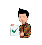 Indonesian Batik Guy（個別スタンプ：21）