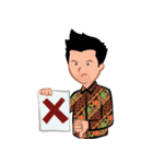 Indonesian Batik Guy（個別スタンプ：22）