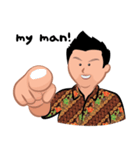 Indonesian Batik Guy（個別スタンプ：31）