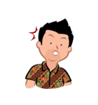 Indonesian Batik Guy（個別スタンプ：34）