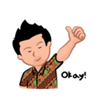 Indonesian Batik Guy（個別スタンプ：37）