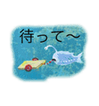 今日の魚＆猫二匹（個別スタンプ：38）