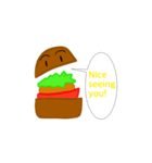 イングリッシュハンバーガー（個別スタンプ：21）