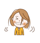 おとなしく、ひかえ目なかわいいOLまま（個別スタンプ：15）
