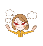 おとなしく、ひかえ目なかわいいOLまま（個別スタンプ：23）