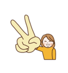 おとなしく、ひかえ目なかわいいOLまま（個別スタンプ：27）