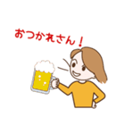 おとなしく、ひかえ目なかわいいOLまま（個別スタンプ：32）