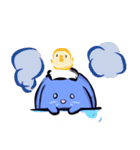 happiness blue rabbit（個別スタンプ：13）