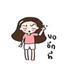 the  thick hair girl ah-in（個別スタンプ：12）