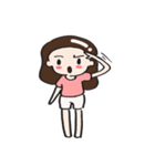 the  thick hair girl ah-in（個別スタンプ：29）