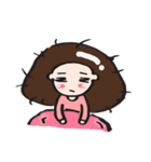 the  thick hair girl ah-in（個別スタンプ：32）