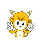 Yonkey Crazy Monkey by Happi Studio（個別スタンプ：35）