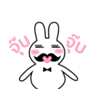 moustache usagi（個別スタンプ：3）