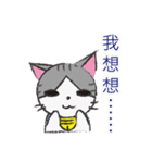 Gray tabby cat's daily（個別スタンプ：33）