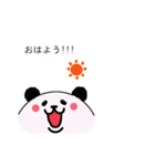 ふきだしからパンダウサギネコ（個別スタンプ：1）