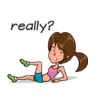 Healthy Sporty Girl（個別スタンプ：21）