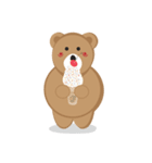 Romantic Tipsy Bear（個別スタンプ：7）