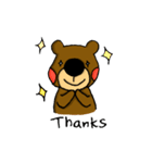 Little Brown Bear daily（個別スタンプ：21）