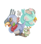 dookdui bird  and friends（個別スタンプ：37）