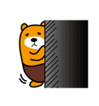 Liu-Lang Bear-Face for fear（個別スタンプ：12）