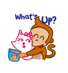 Monkey and Cat Story（個別スタンプ：13）