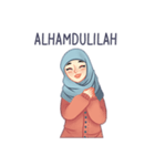 Expressive Hijab Girl（個別スタンプ：1）