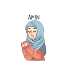 Expressive Hijab Girl（個別スタンプ：2）