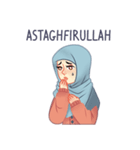 Expressive Hijab Girl（個別スタンプ：3）