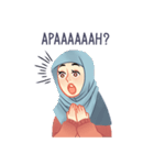 Expressive Hijab Girl（個別スタンプ：5）