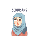 Expressive Hijab Girl（個別スタンプ：6）